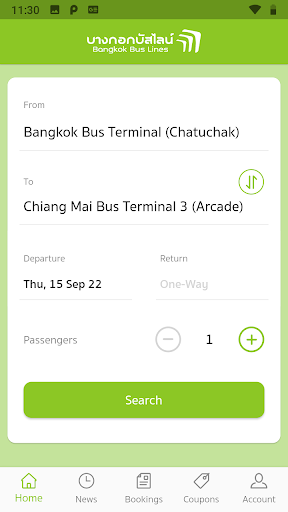 Bangkok Bus Lines ekran görüntüsü