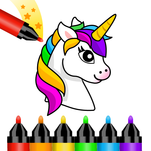 Girls Coloring Book Magic