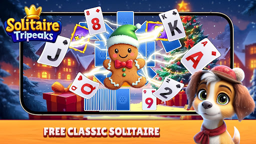 Christmas Solitaire TriPeaks ekran görüntüsü