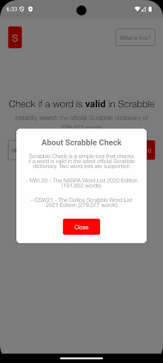 Scrabble Checker App ekran görüntüsü