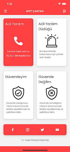 Afet Çantası ekran görüntüsü