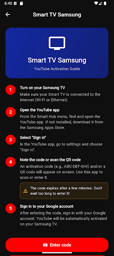 yt.be/activate ekran görüntüsü