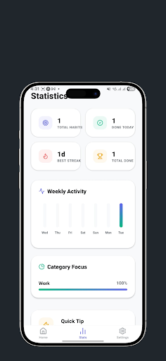 Streakly - Habit Tracker ekran görüntüsü