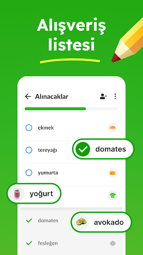 Alışveriş Listesi - Listonic ekran görüntüsü