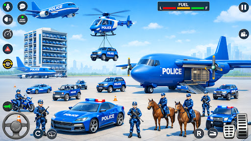Police Vehicle Transport Sim ekran görüntüsü