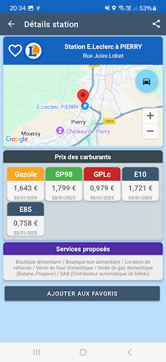 Stations Carburant Infos Prix ekran görüntüsü