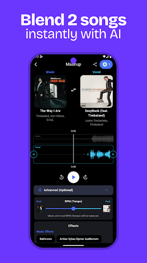AI DJ - Mashup Maker Vocal ekran görüntüsü