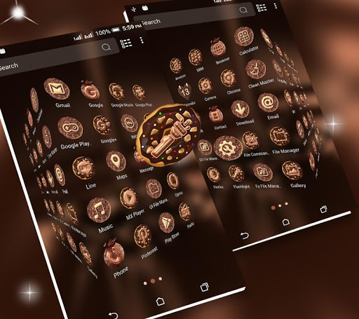 Chocolate Launcher Theme ekran görüntüsü