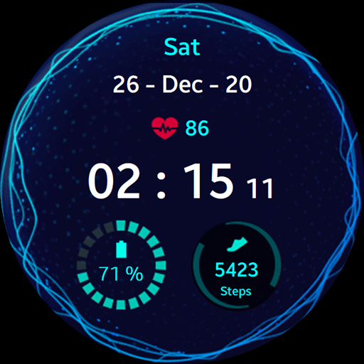 Music Pulse Watch Face ekran görüntüsü