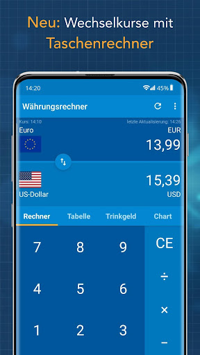 Finanzen100 Döviz Hesaplama ekran görüntüsü