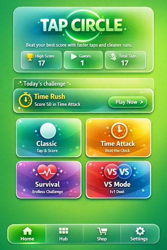 Tap Circle: Arcade Reflex Game ekran görüntüsü