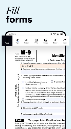 pdfFiller Edit, fill, sign PDF ekran görüntüsü