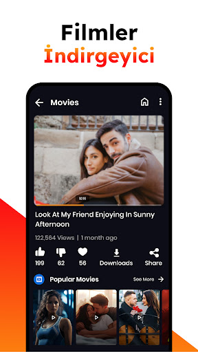 HD Video indirici ve Oynatıcı ekran görüntüsü