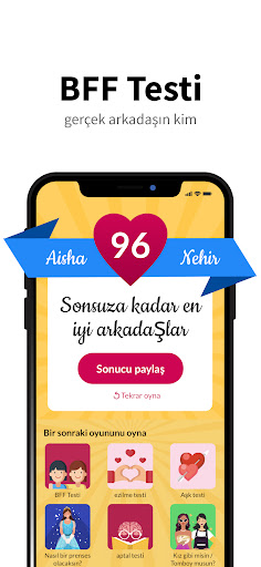 Arkadaşlık testi: BFF testi ekran görüntüsü