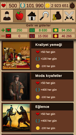 Orta Çağ simülatörü ekran görüntüsü
