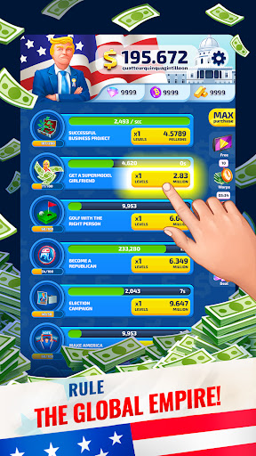 Trump's Empire: Idle game ekran görüntüsü