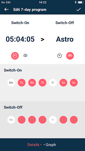 Legrand Time Switch ekran görüntüsü