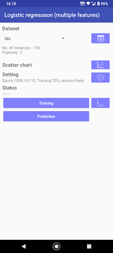 Logistic regression playground ekran görüntüsü