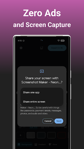 Screenshot Maker - NeonFrame ekran görüntüsü