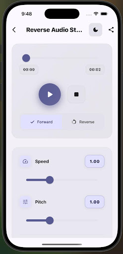 Reverse Audio Studio ekran görüntüsü