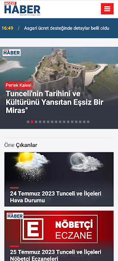 Hozat Haber ekran görüntüsü