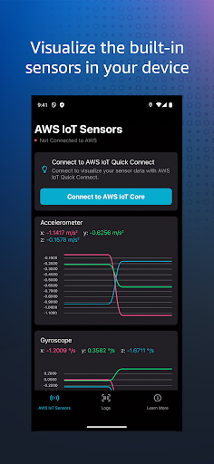 AWS IoT Sensors ekran görüntüsü