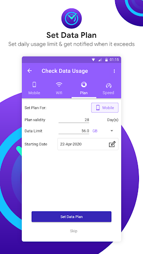 Check Internet Data Usage ekran görüntüsü
