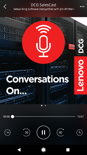 Lenovo Podcasts ekran görüntüsü