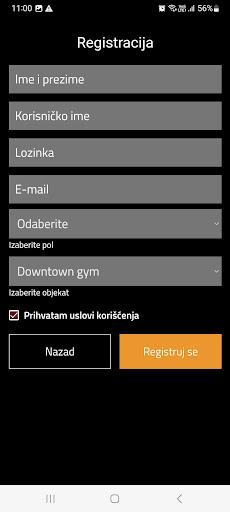 Downtown gym ekran görüntüsü