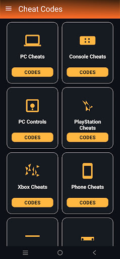 Cheat Codes ekran görüntüsü