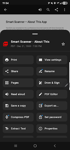 Smart scanner ekran görüntüsü
