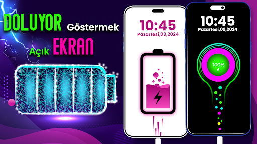 pil şarj animasyonu temalar ekran görüntüsü