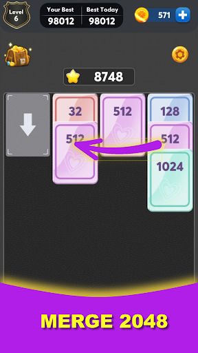 Number puzzle: make 2048 ekran görüntüsü