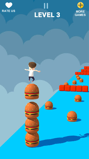 Cube Stacker Surfer Race Games ekran görüntüsü
