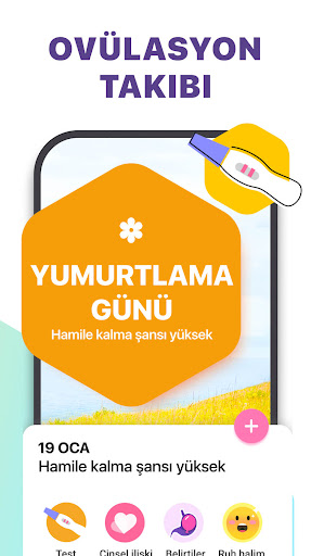 Adet Takvimi, Ovülasyon Takibi ekran görüntüsü