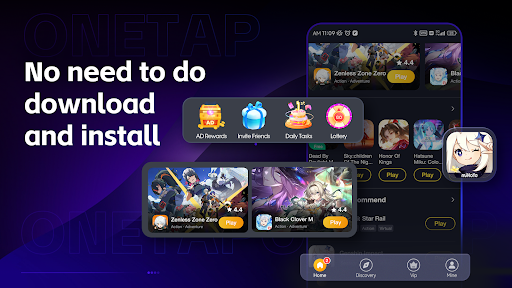 OneTap - Play Cloud Games ekran görüntüsü