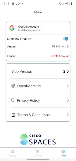 OpenRoaming ekran görüntüsü