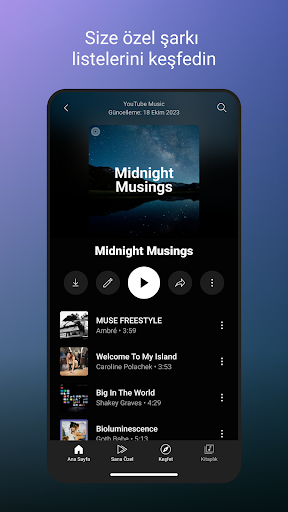 YouTube Music ekran görüntüsü