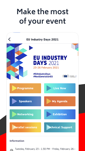 EU Industry Days ekran görüntüsü