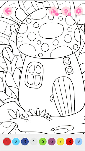 Kids Coloring Book by Numbers ekran görüntüsü