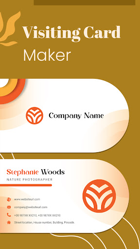 Visiting Card Maker & Editor ekran görüntüsü