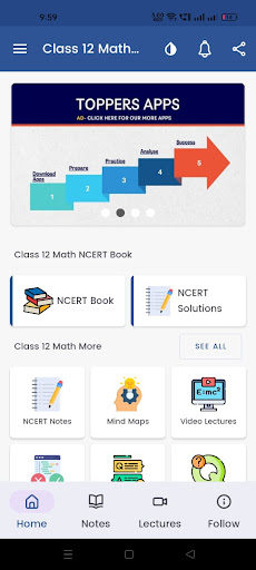Class 12 Maths NCERT Book ekran görüntüsü