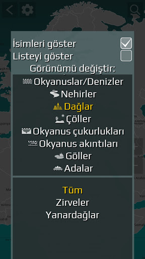 Dünya Haritası Sınav ekran görüntüsü