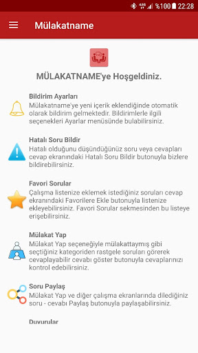 Mülakatname ekran görüntüsü