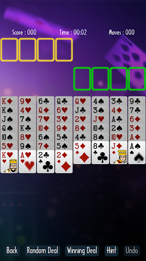 Solitaire Süper Mavi ekran görüntüsü