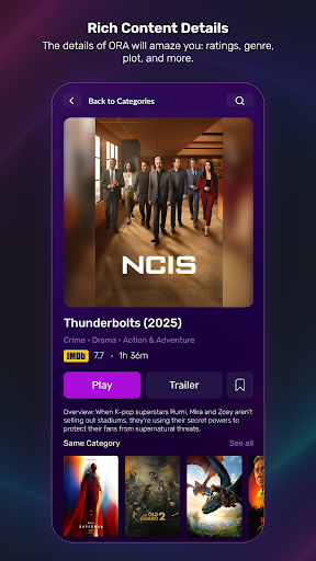 ORA IPTV Player ekran görüntüsü