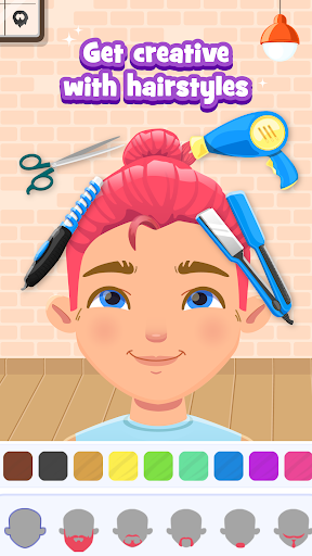 Kids Makeup Games & Hair Salon ekran görüntüsü