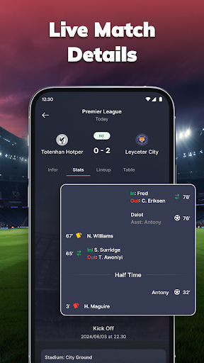 MatchLive: Football Live Score ekran görüntüsü