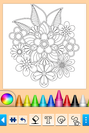 Mandala boyama ekran görüntüsü
