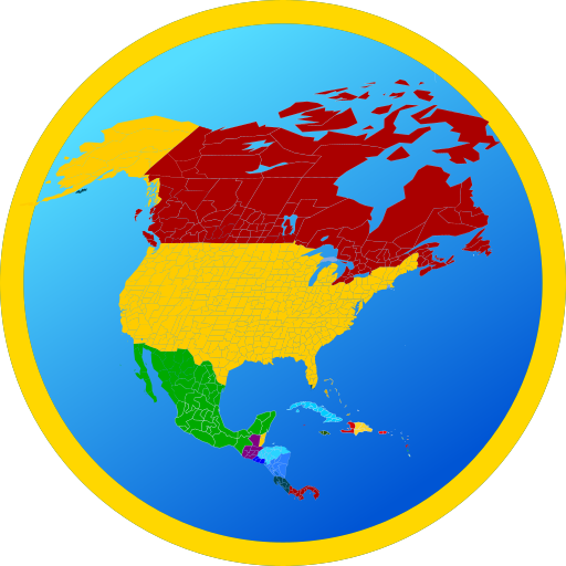 Map of North America